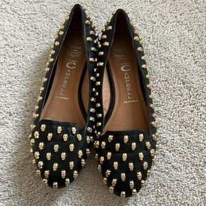 Jeffrey Campbell skull flats